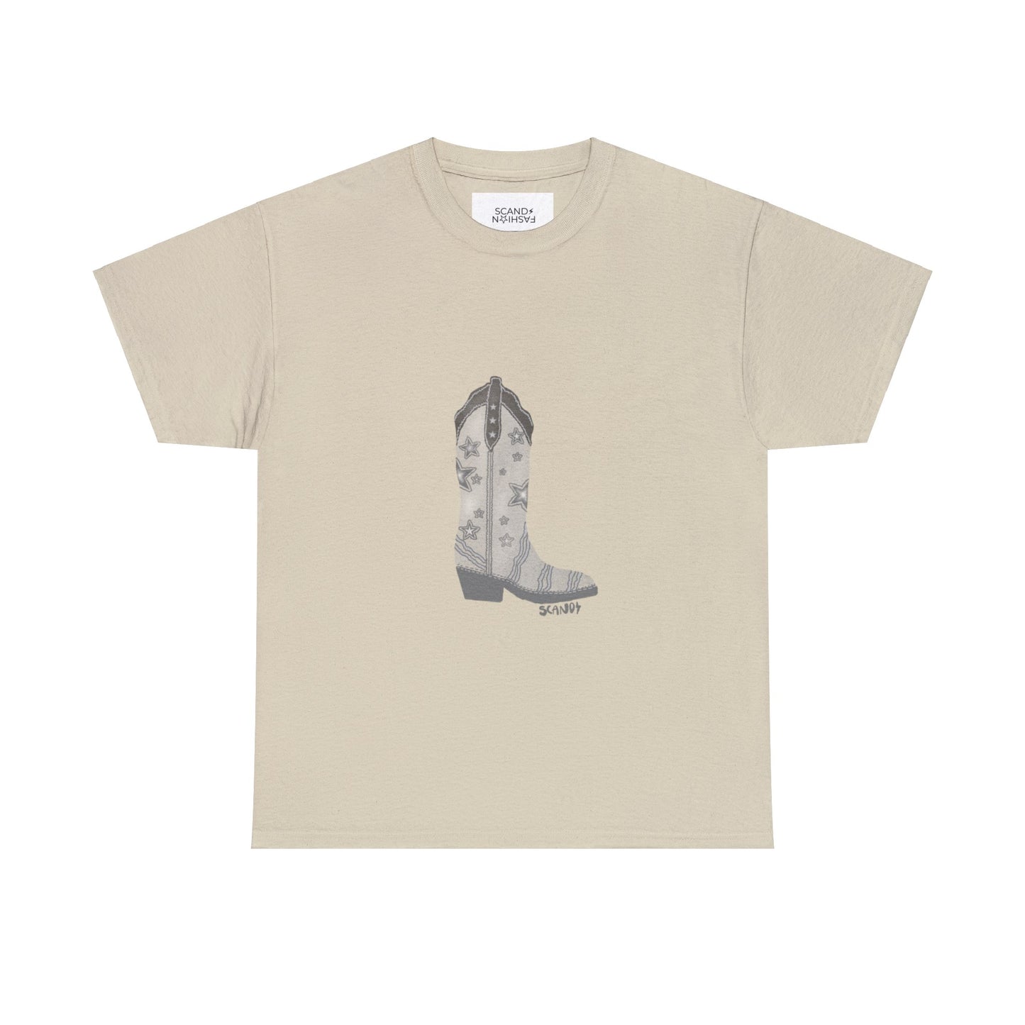 GREY COWBOY BOOT shirt