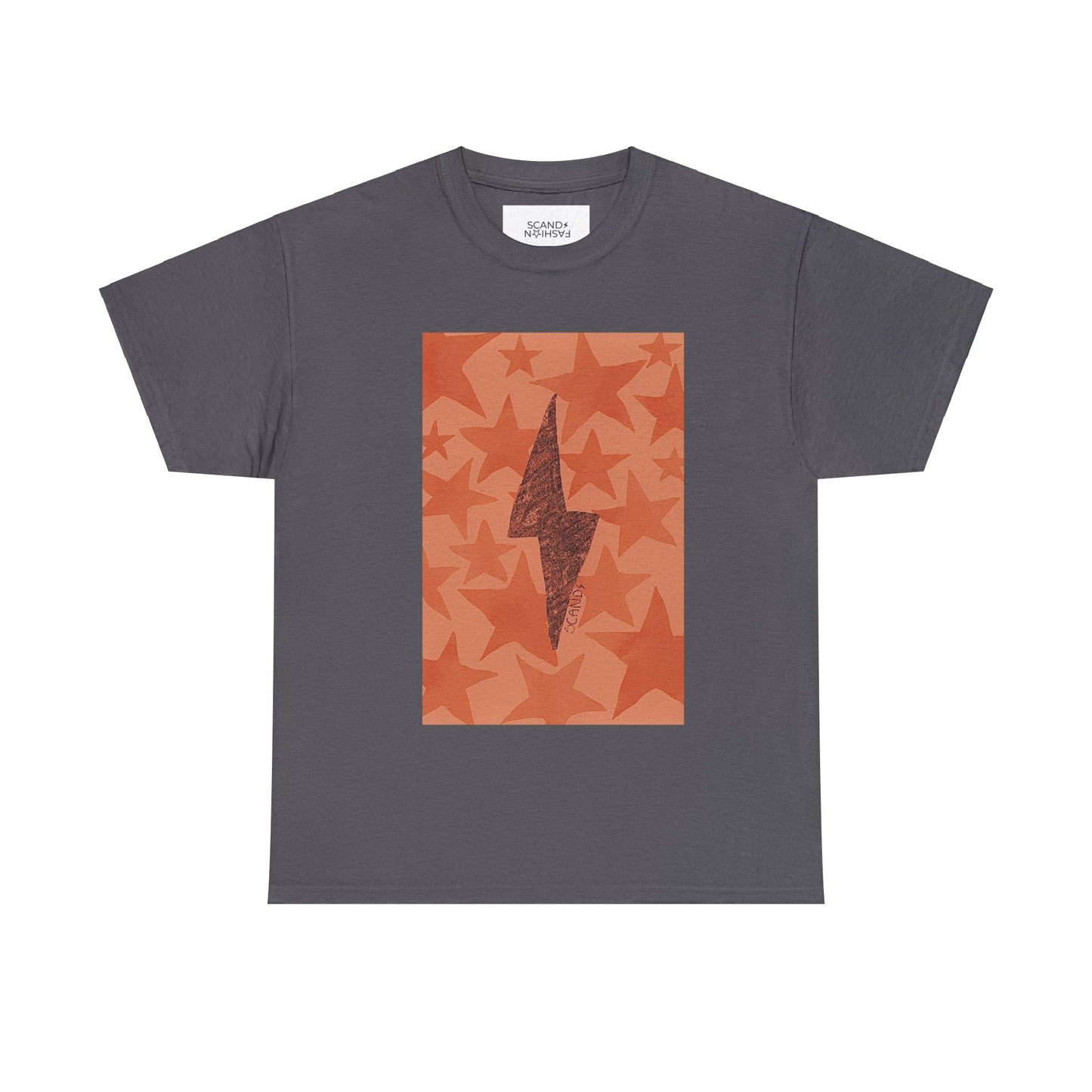 ORANGE LIGHTNING STARS shirt