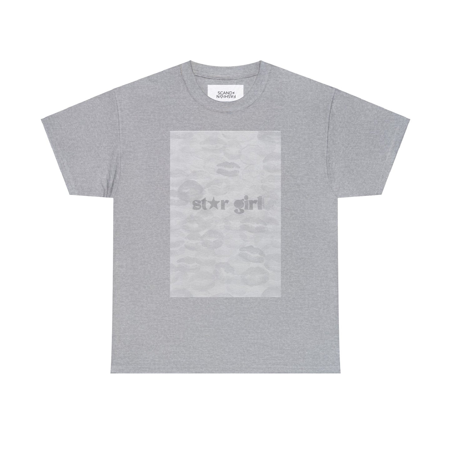 GREY STAR GIRL KISSES shirt