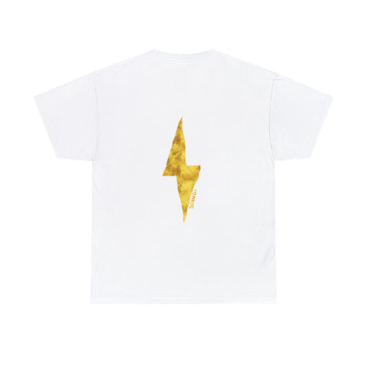 BACK PRINT gold LIGHTNING shirt