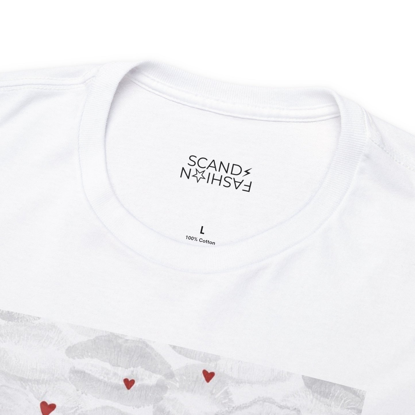 RED HEARTS KISSES shirt