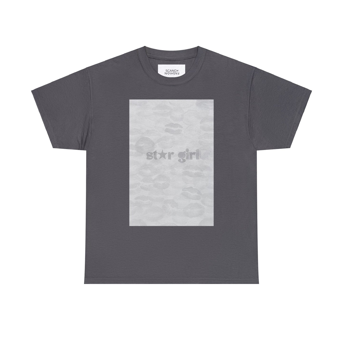 GREY STAR GIRL KISSES shirt