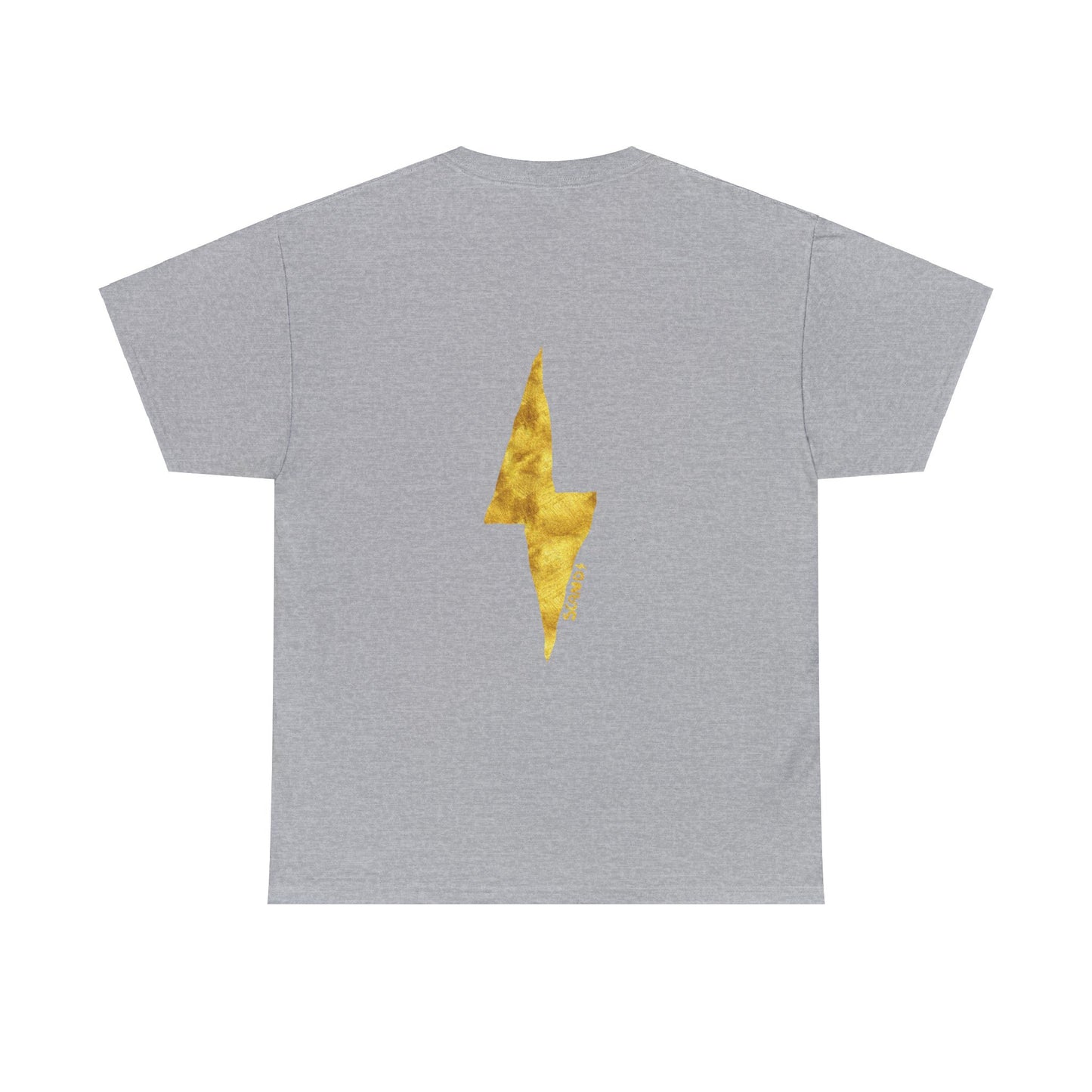 BACK PRINT gold LIGHTNING shirt