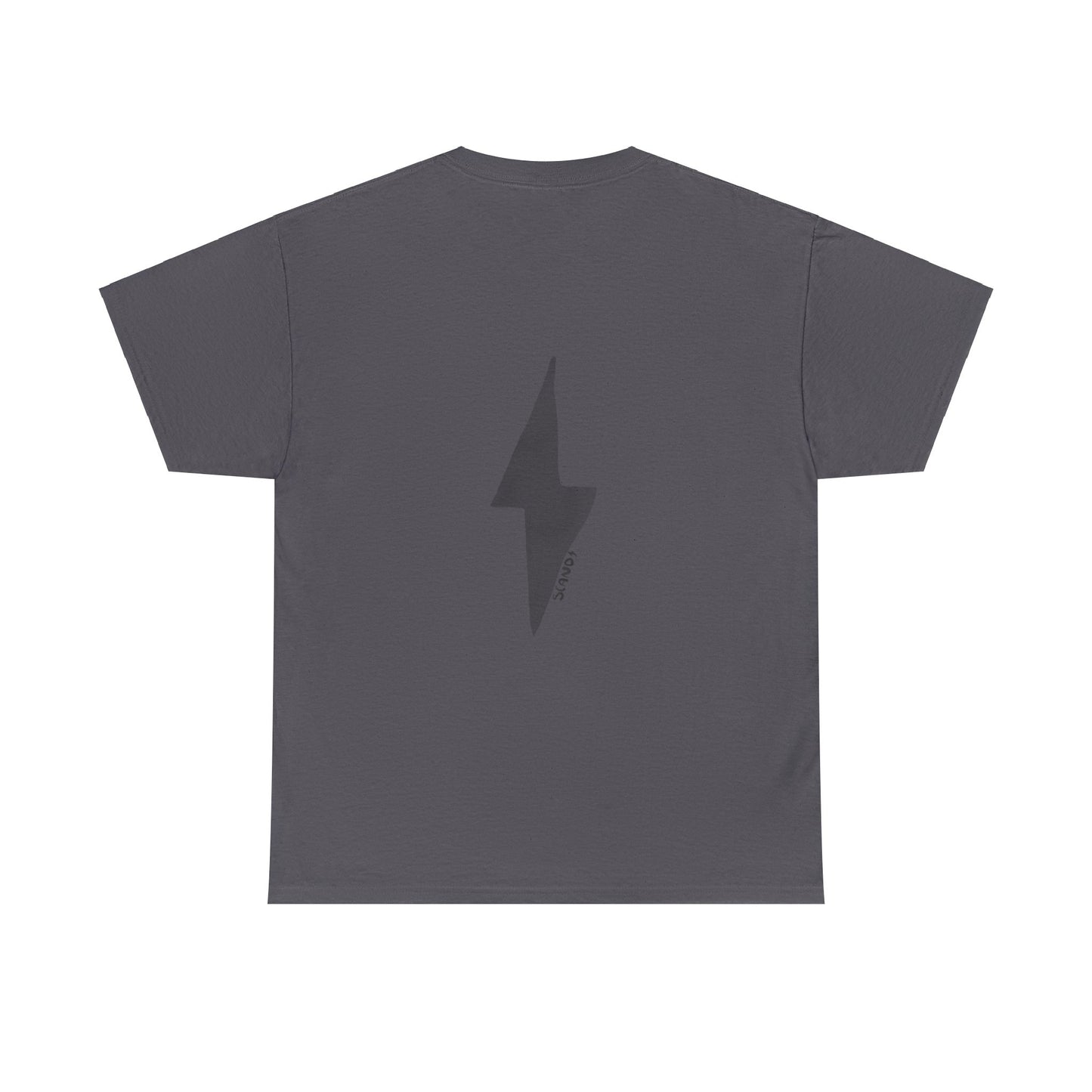 BACK PRINT BLACK LIGHTNING shirt