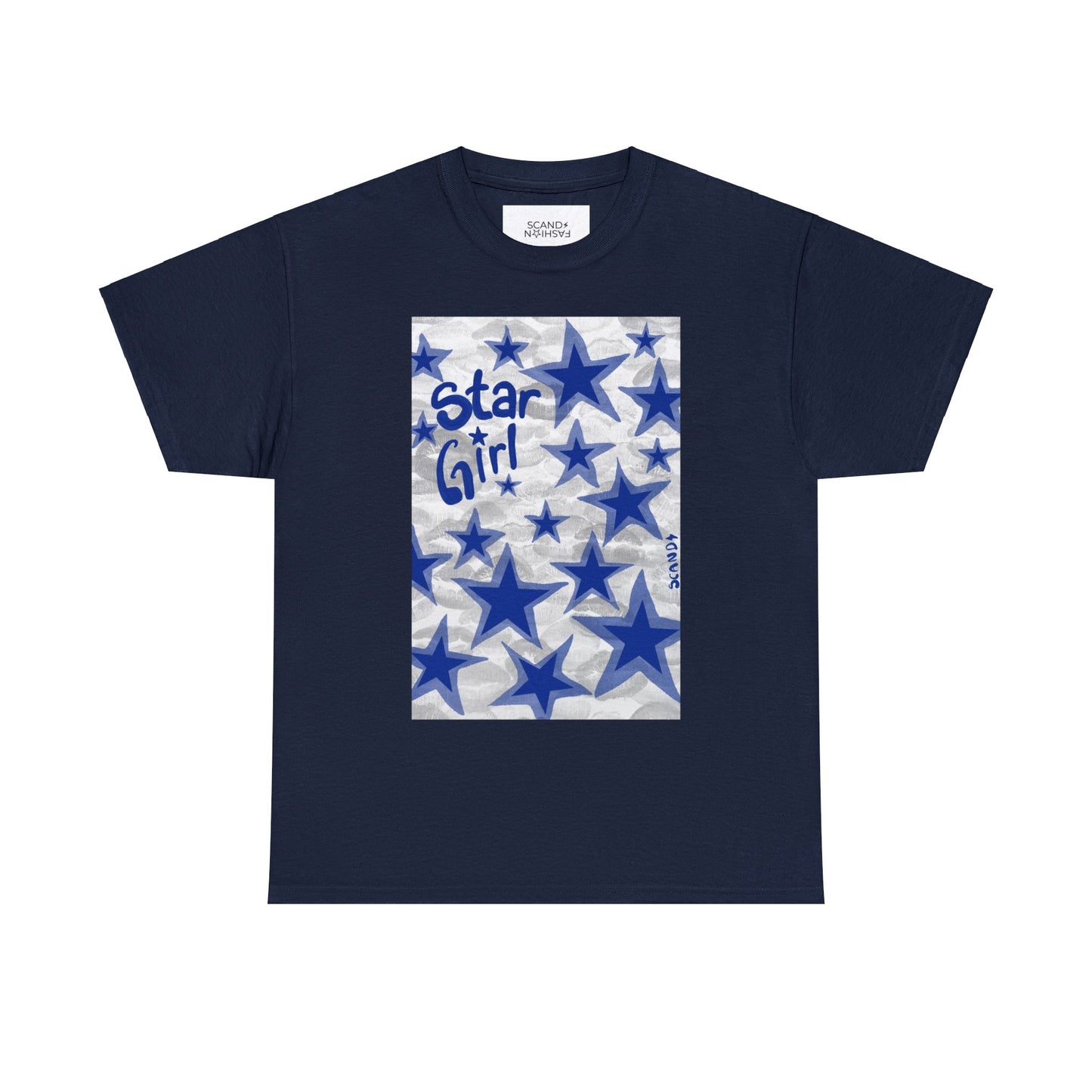 BRIGHT BLUE KISSES STAR GIRL shirt