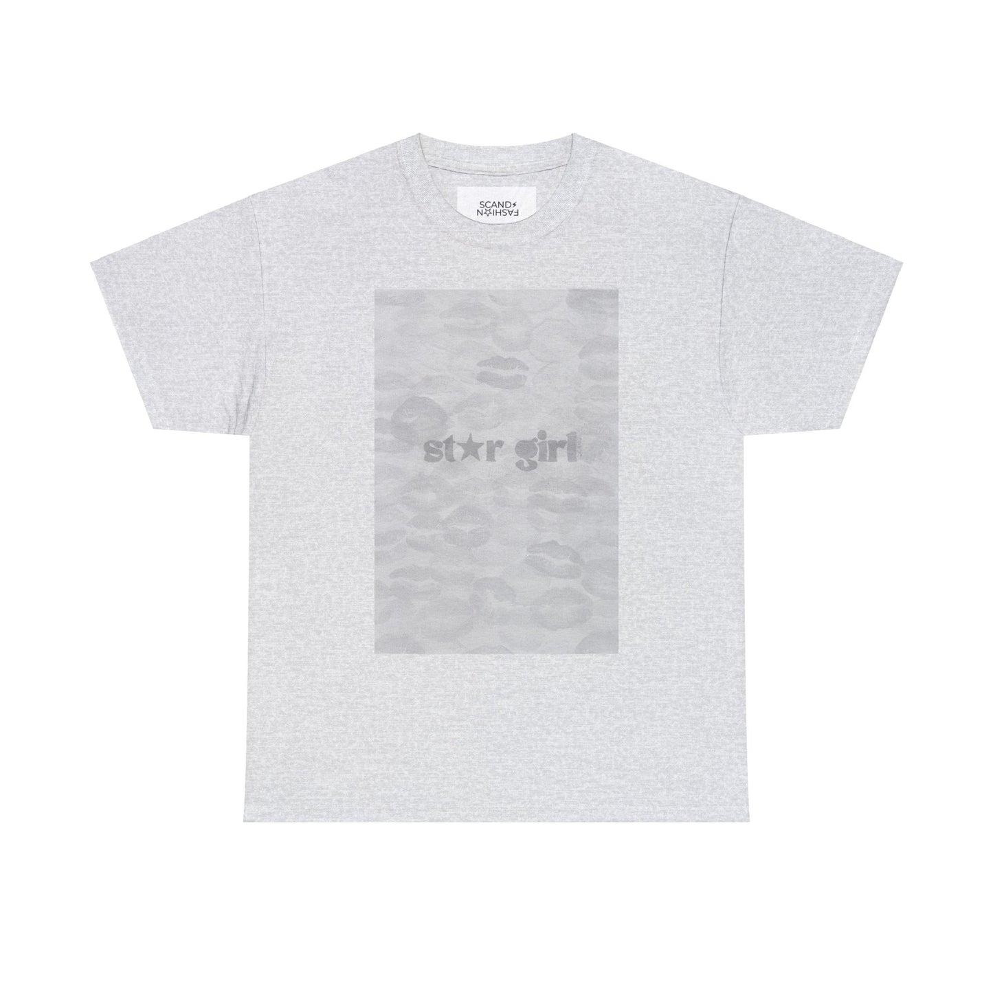 GREY STAR GIRL KISSES shirt