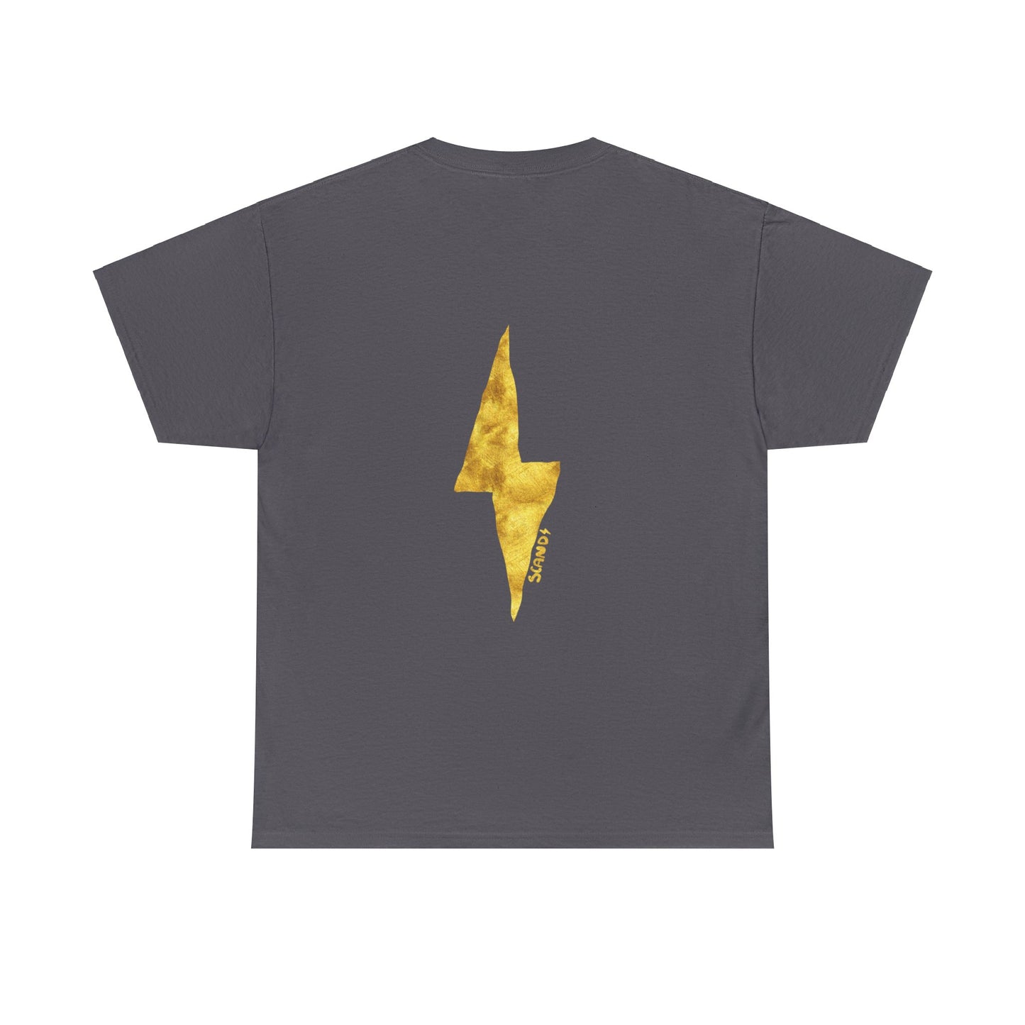 BACK PRINT gold LIGHTNING shirt