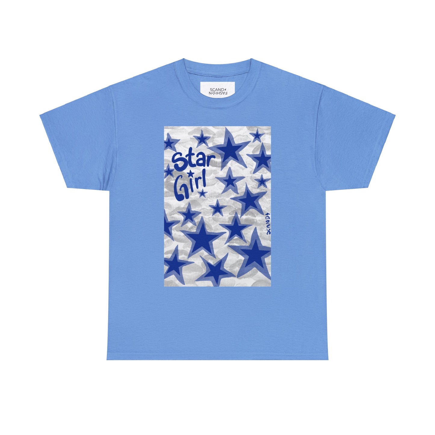 BRIGHT BLUE KISSES STAR GIRL shirt