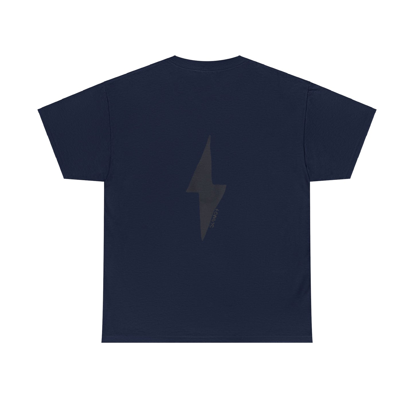 BACK PRINT BLACK LIGHTNING shirt