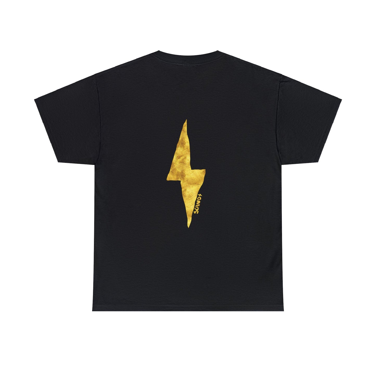 BACK PRINT gold LIGHTNING shirt