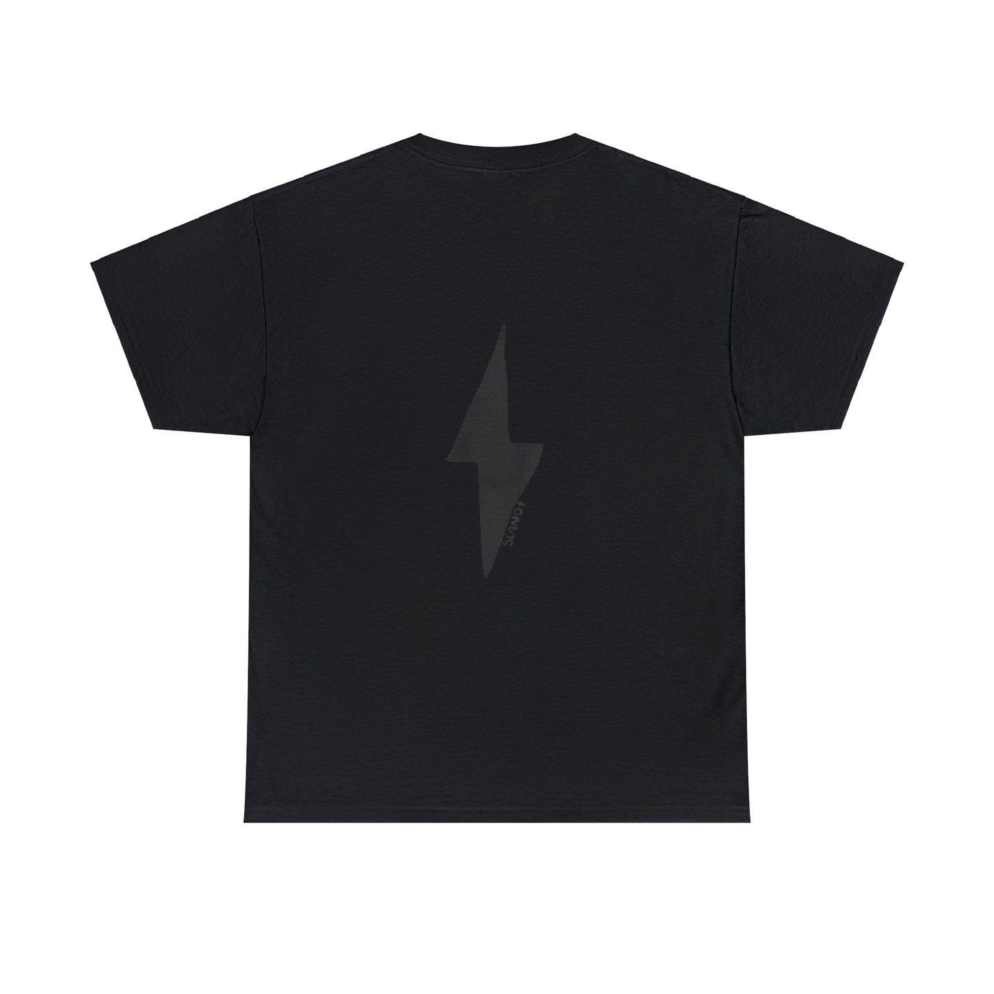 BACK PRINT BLACK LIGHTNING shirt