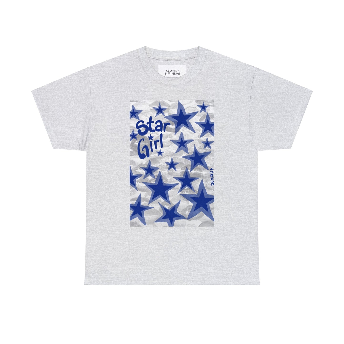 BRIGHT BLUE KISSES STAR GIRL shirt