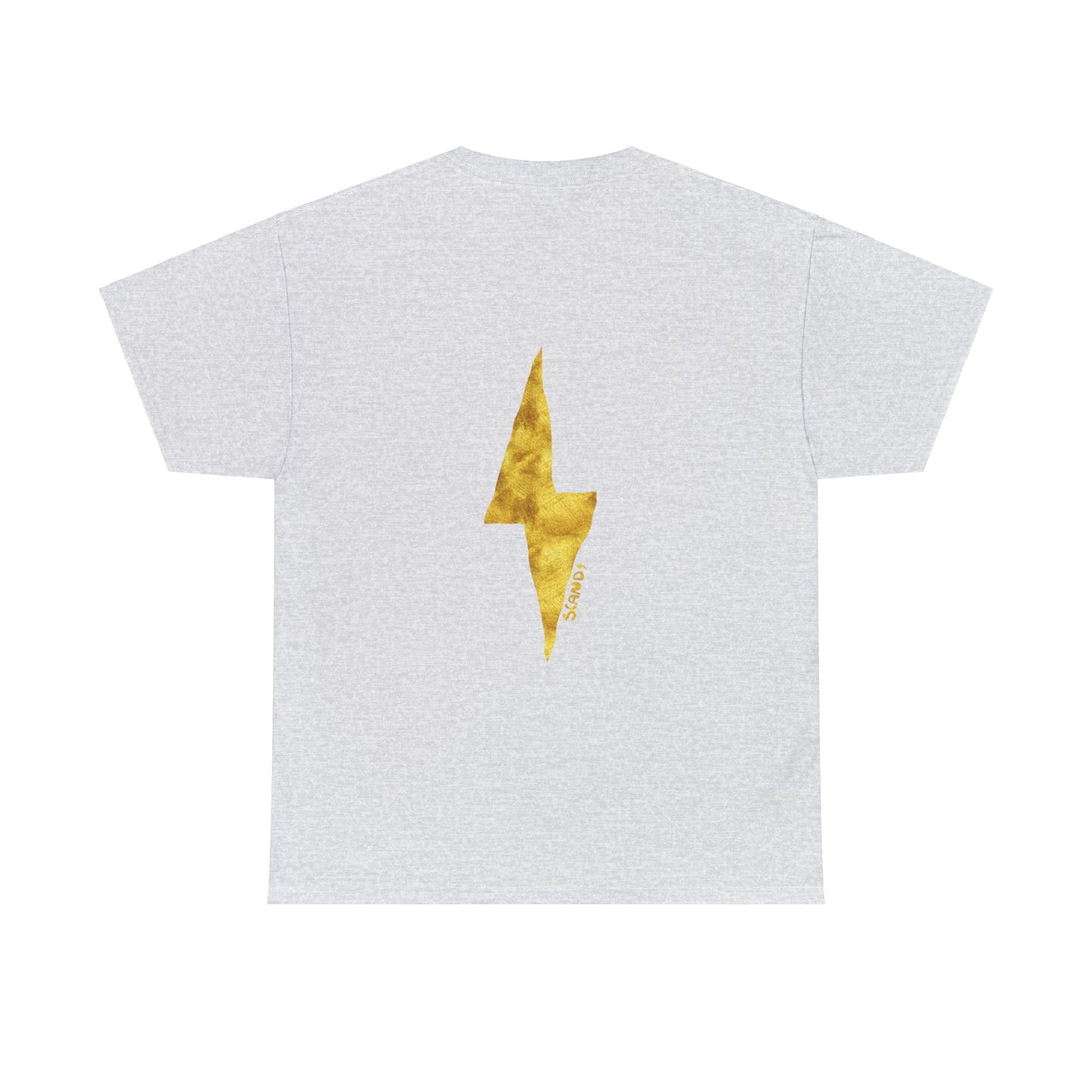 BACK PRINT gold LIGHTNING shirt