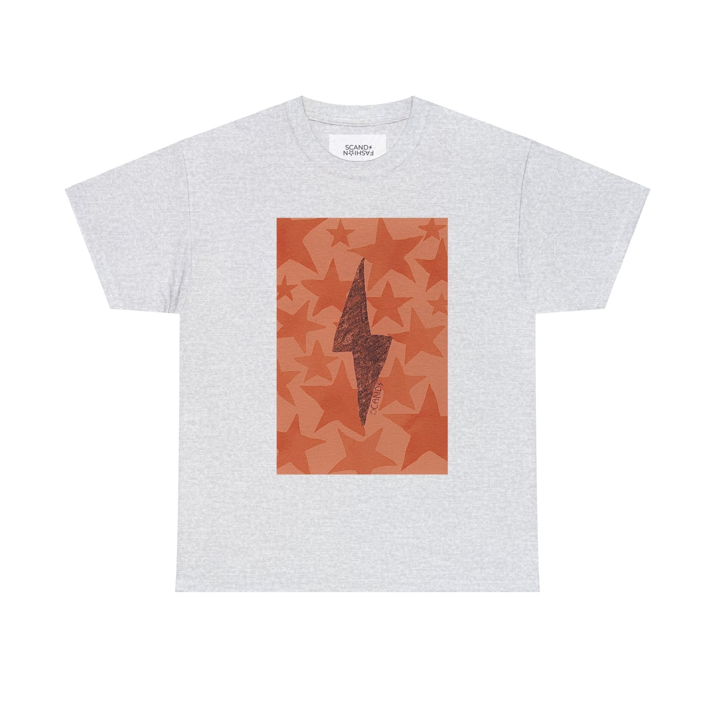 ORANGE LIGHTNING STARS shirt