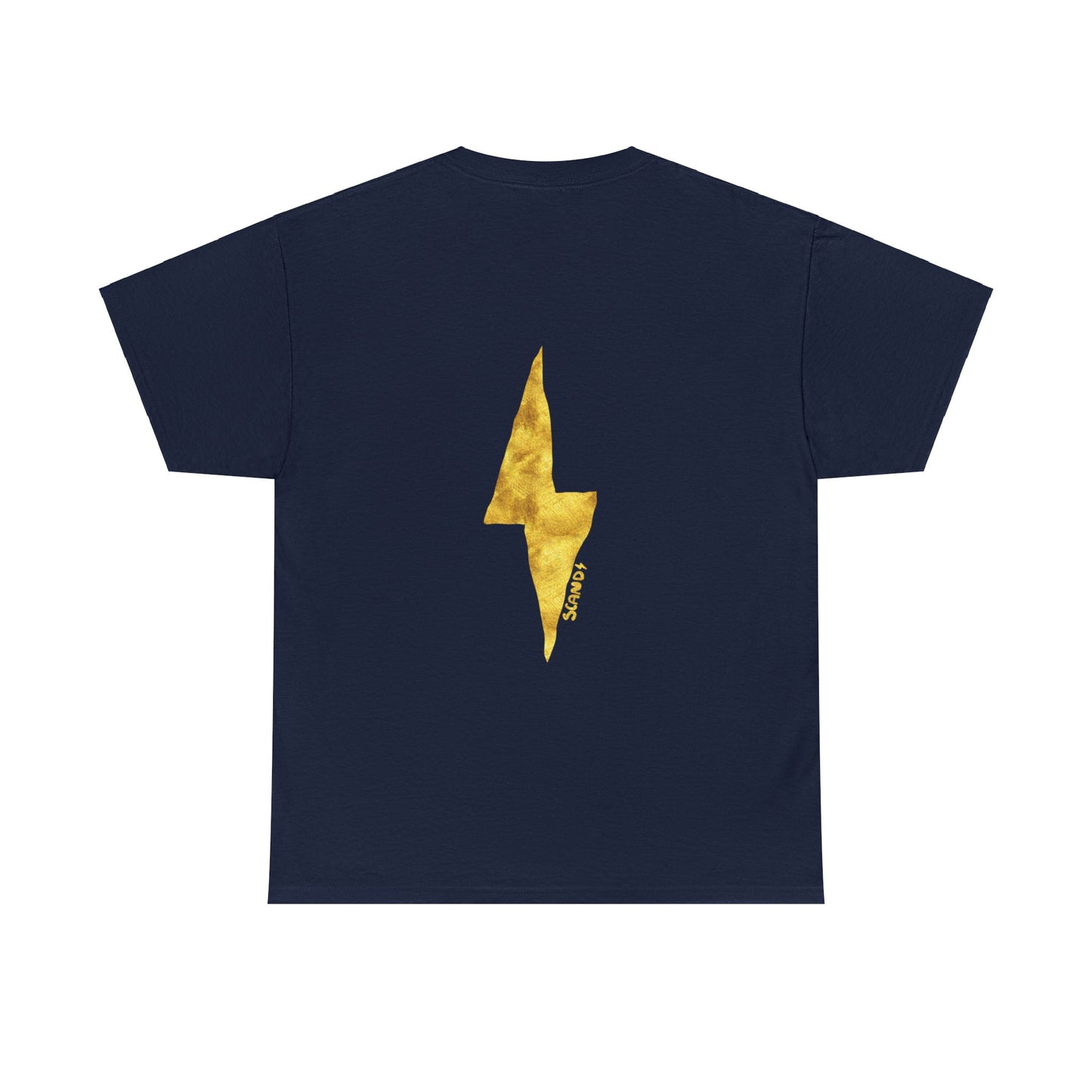 BACK PRINT gold LIGHTNING shirt